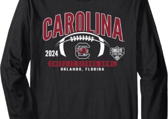 South Carolina Gamecocks Citrus Bowl 2024 Football Long Sleeve T-Shirt