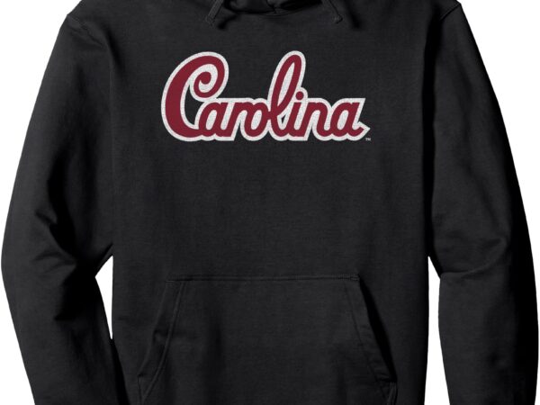 South carolina gamecocks retro cursive black licensed pullover hoodie t shirt template vector