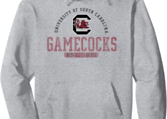 South Carolina Gamecocks Vintage 1801 Gray Licensed Pullover Hoodie