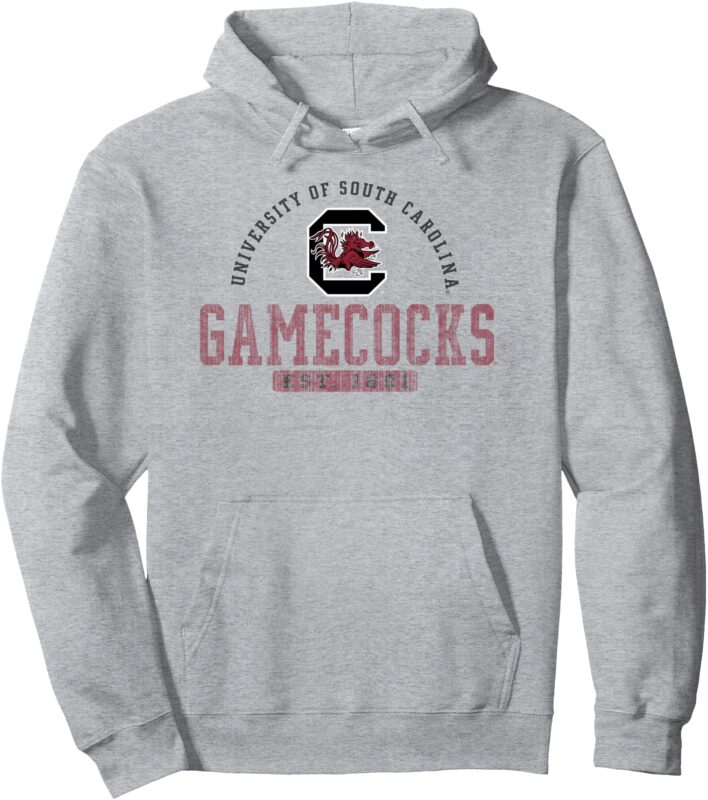 South Carolina Gamecocks Vintage 1801 Gray Licensed Pullover Hoodie