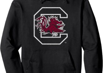 South Carolina Gamecocks Vintage Icon Black Pullover Hoodie