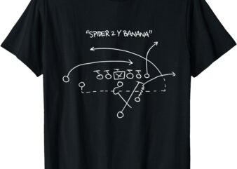 Spider 2 Y Banana Football Playing Strategy Football Lovers T-Shirt