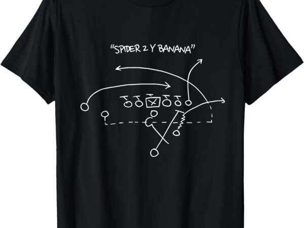 Spider 2 y banana football playing strategy football lovers t-shirt