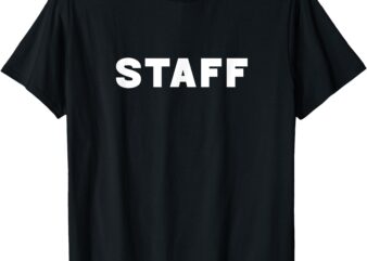 Staff (Front and Back) T-Shirt