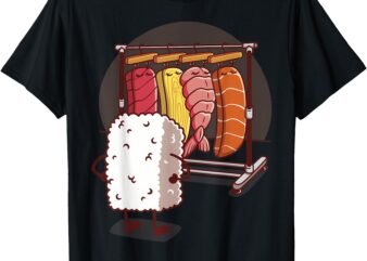 Sushi Wardrobe Olipop Funny Kawaii Japanese Food T-Shirt