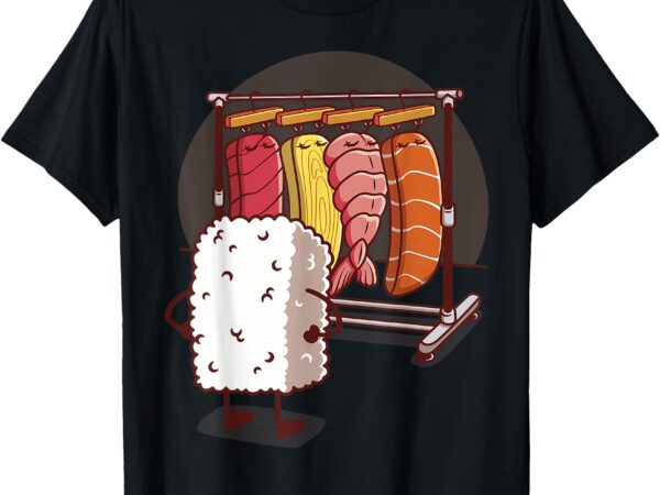 Sushi wardrobe olipop funny kawaii japanese food t-shirt