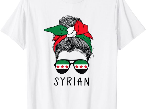 Syrian girl syrian heritage syria new flag t-shirt