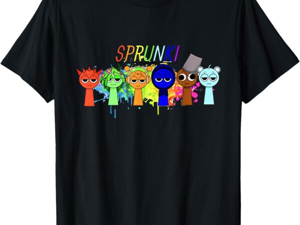 Sprunki beats funny sprunki game t-shirt t-shirt