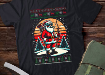 TA154-Funny Christmas Santa Archery Hunting Ugly