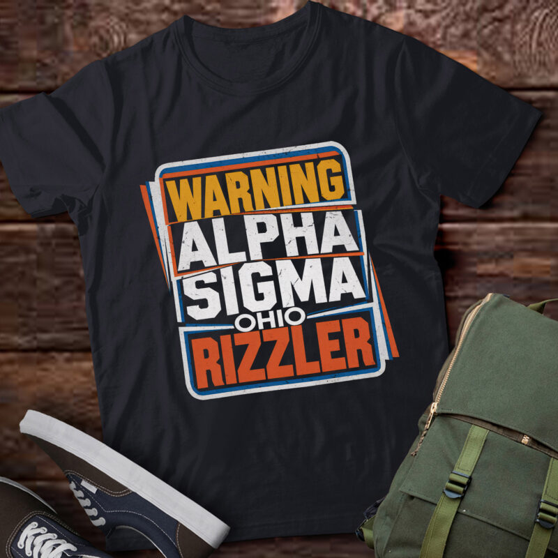 TA156-WARNING Alpha Sigma Ohio Rizzler T-Shirt