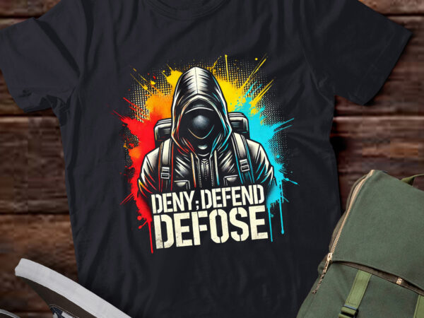 Td26-delay deny defend, vintage painting premium t-shirt