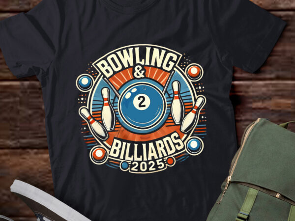 Td27-bowling and billiards – 2 ball t-shirt