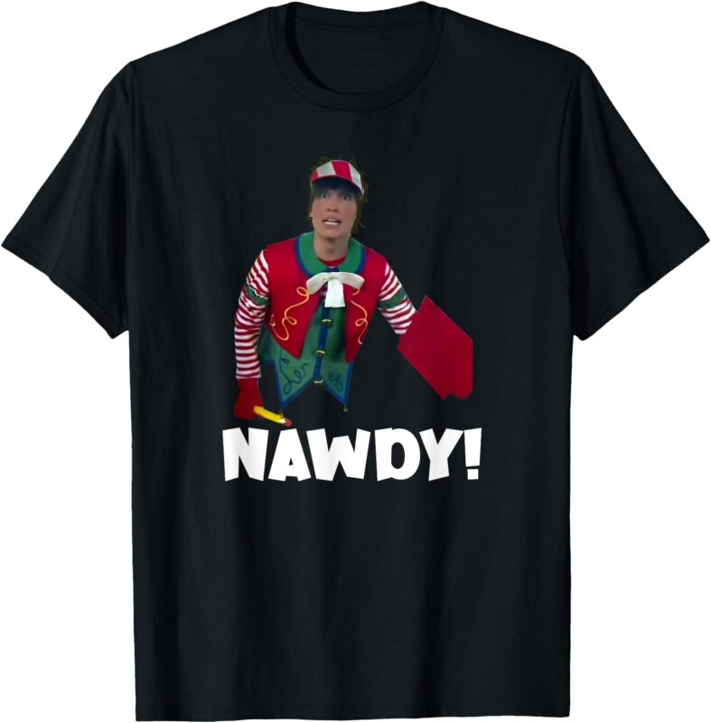 _Tally The Elf NAWDY!_ Innocent Funny Christmas Holiday T-Shirt