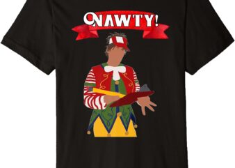 _Tally The Elf NAWTY!_ Innocent Funny Christmas Holiday Premium T-Shirt