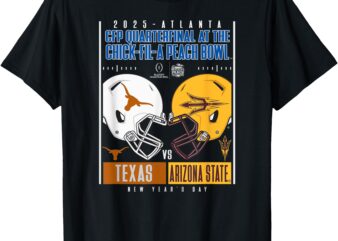 Texas vs Arizona State Peach Bowl 2024-25 CFP Quarterfinal T-Shirt