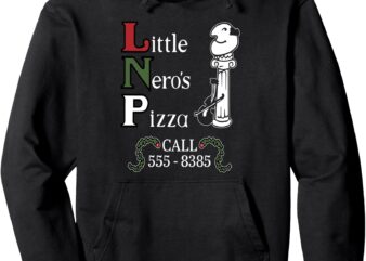 The Little Nero’s Pizza Christmas, Funny Christmas Pullover Hoodie