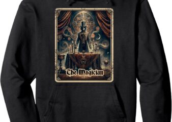 The Magician Tarot Card Black Horror Pullover Hoodie