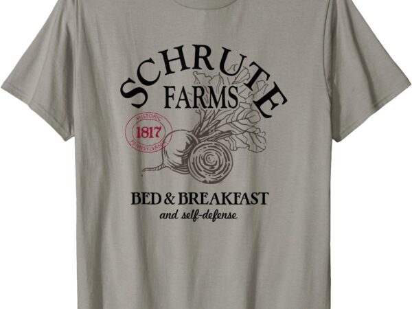 The office schrute farms large label t-shirt