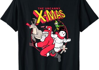 The Uncanny X-Mas Funny Santa Funny Christmas Xmas Men Women T-Shirt