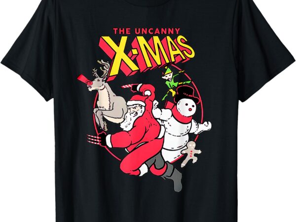 The uncanny x-mas funny santa funny christmas xmas men women t-shirt