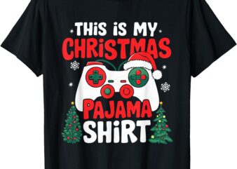 This Is My Christmas Pajama Video Game Gamer Boys Teens T-Shirt