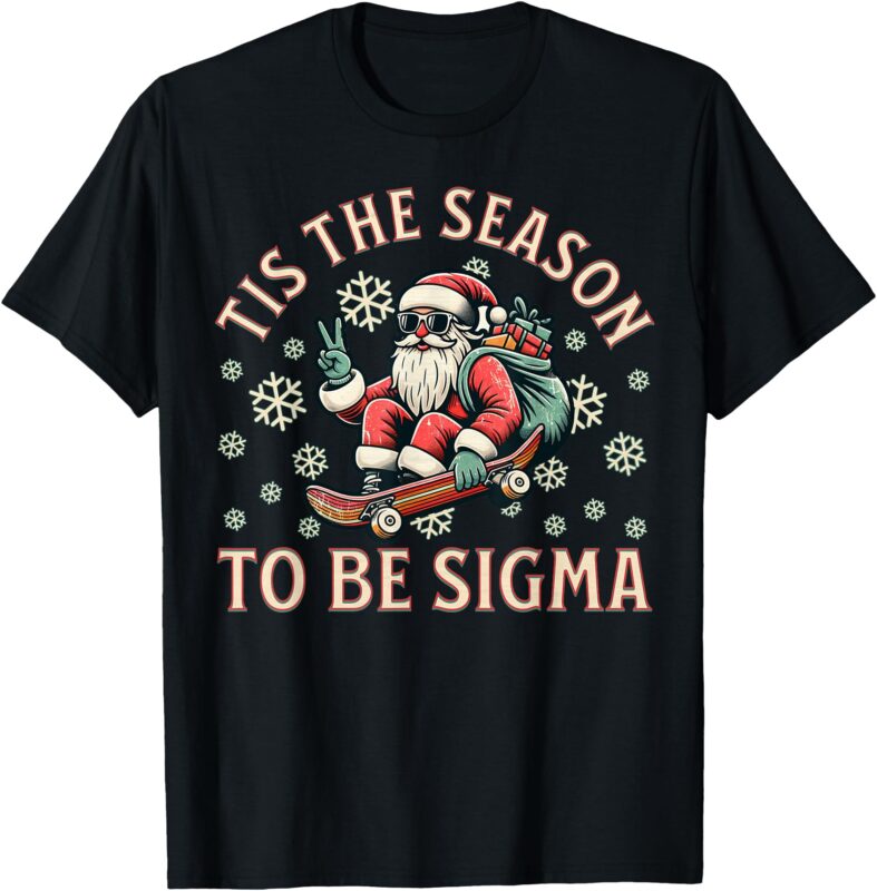 Tis The Season To Be Sigma Claus Funny Santa Christmas Boys T-Shirt