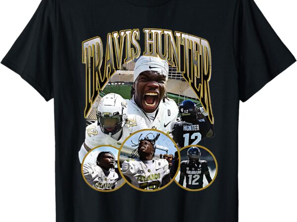 Travis hunter graphic design 90s funny t-shirt