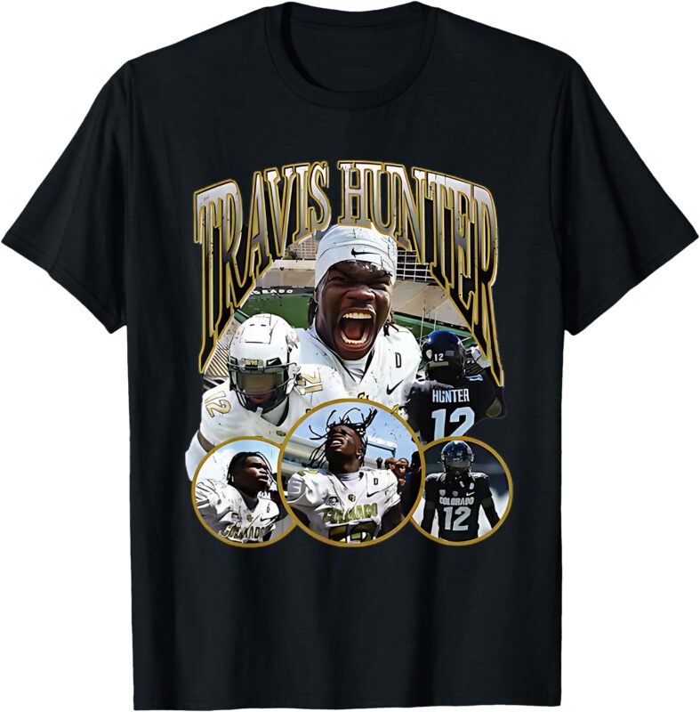 Travis Hunter Graphic Design 90s Funny T-Shirt