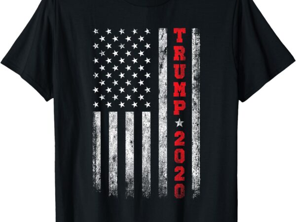 Trump 2020 american flag vintage t-shirt