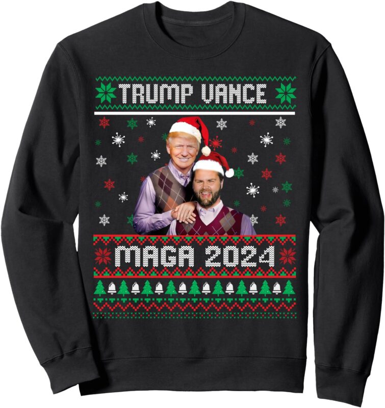 Trump Vance Brothers MAGA 2024 Christmas Ugly Sweater Xmas Sweatshirt