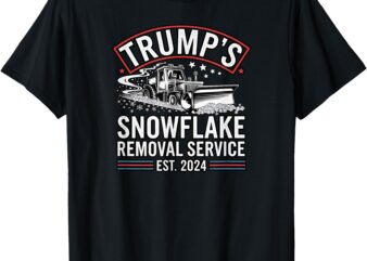 Trump’s Snowflake Removal Service Est. 2024 Funny Trump 2025 T-Shirt