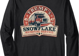 Trump’s Snowflake Removal Service Funny Trump Vintage Long Sleeve T-Shirt