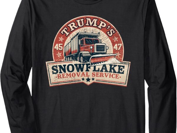 Trump’s snowflake removal service funny trump vintage long sleeve t-shirt