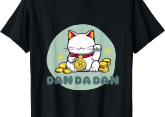 Turbo-Granny Dandadan Cat Cute Anime Manga Design T-Shirt