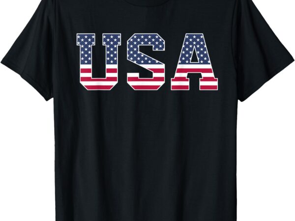 Usa patriotic us national american flag women men july 4th t-shirt