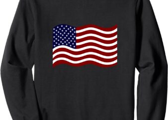 USA Plain Flag Sweatshirt