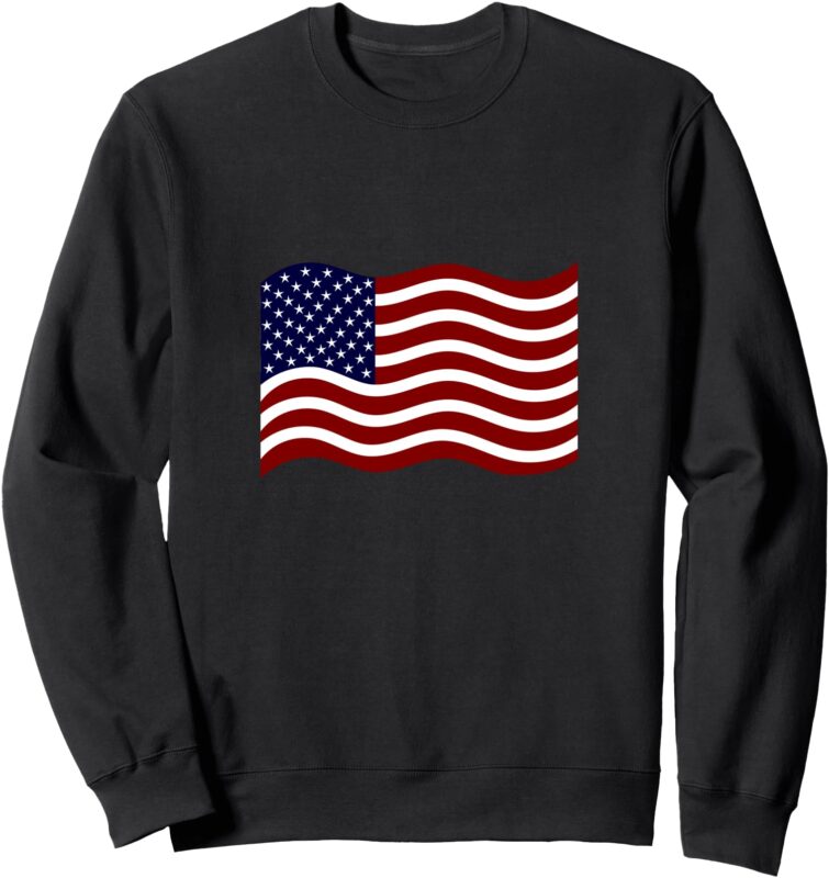 USA Plain Flag Sweatshirt