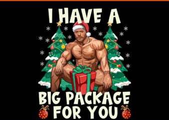 Christmas I Have A Big Package For You Naughty Big Black Guy PNG