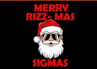 Rizz The Season Santa Svg, Merry Christmas Bruh Santa Svg, Merry Rizzmas Sigmas Svg