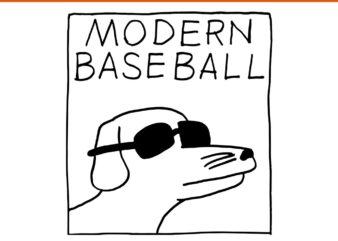 Modern Baseball SVG, Modern Baseball Dog SVG