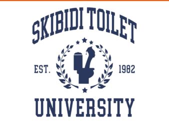 Skibidi Toilet University SVG, Skibidi Meme SVG