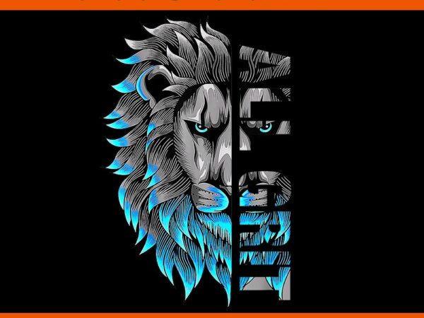 All grit retro lion lover png t shirt vector