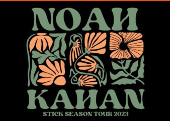 Noah Kahan Flower Svg, Noah Kahan Stick Season Tour Svg