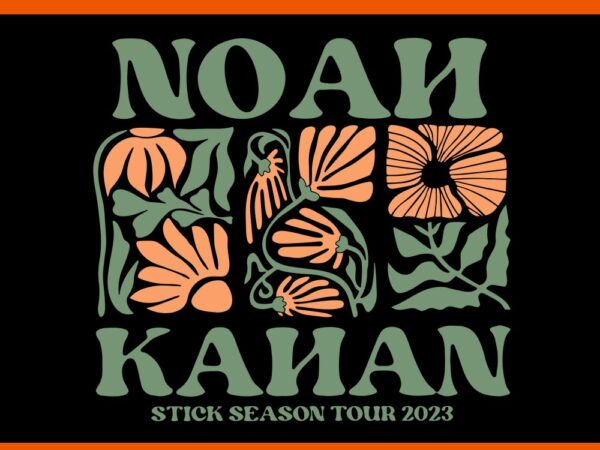 Noah kahan flower svg, noah kahan stick season tour svg T shirt vector artwork