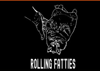 Rolling Fatties Cat SVG t shirt design online