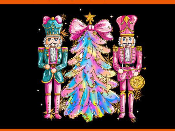 Coquette christmas tree pink nutcrackers png, coquette christmas tree png t shirt vector file