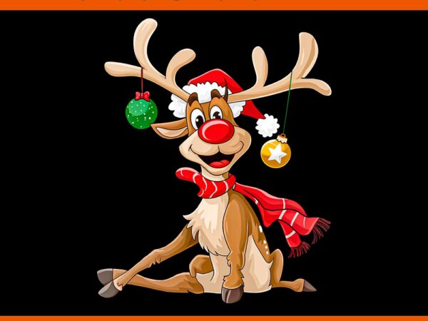 Merry christmas reindeer png, reindeer xmas png, funny reindeer christmas png t shirt designs for sale