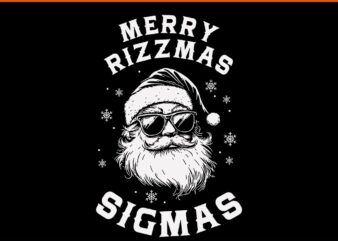 Merry Rizzmas Sigmas Svg, Santa Rizzmas Sigmas Svg, Santa Rizzmas Svg, Santa Sigmas SVG