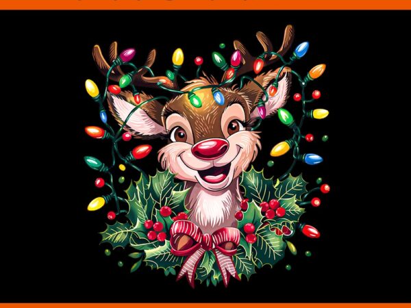 Rudolph the red nose reindeer png, rudolph christmas png, rudolph reindeer christmas png t shirt design online