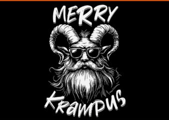 Merry Krampus Mythical Christmas Horror SVG, Merry Krampus SVG